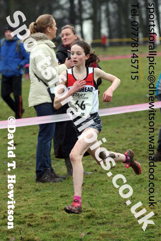 Girls under-13s  Northern Cross Country, Knowsley Safari Park. Photo: David T. Hewitson/Sports for All Pics